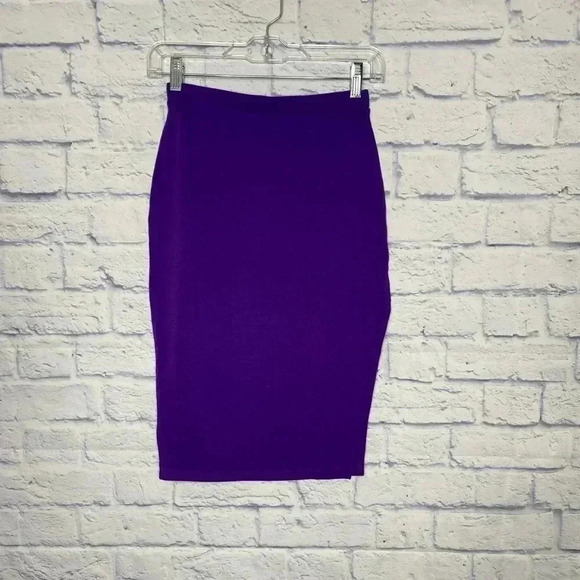 Asos Stretch Pencil Skirt with Thigh High Split - Picture 2 of 5